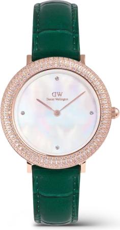 Daniel Wellington DW Uhr Crystalline Bezel Green Croc Rose Gold 32mm