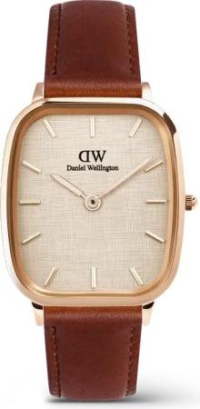 Daniel Wellington DW Uhr Marlon St Mawes Linen Gold 32x36,3mm