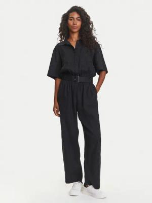 Tommy Hilfiger Jumpsuit Ess WW0WW47168 Schwarz Regular Fit