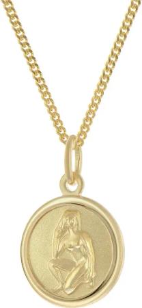 trendor 28468-09 Kinder Sternzeichen Jungfrau Gold 333 mit vergoldeter Kette