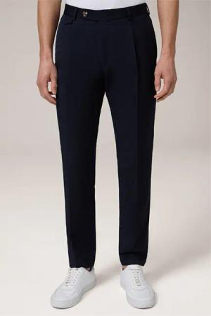 Baumwollmix-Baukasten-Hose Silvi in Navy