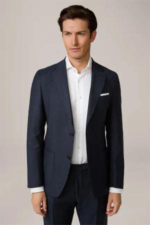 Schurwoll-Baukasten-Sakko Giro in Navy gemustert