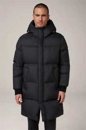 Nylon-Parka Cefalu mit Kapuze in Schwarz