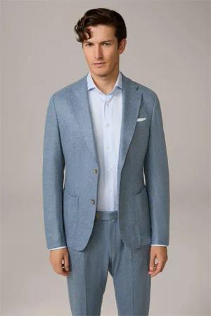 Cashmere-Baukasten-Sakko Giro in Taubenblau