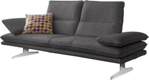 W.SCHILLIG 2,5-Sitzer "broadway Designsofa mit hohem Sitzkomfort", Sitztiefenverstellung, Kopfteil- & Seitenteilverstellung, Breite 236cm