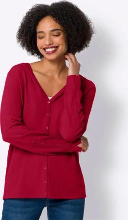 heine Kapuzenstrickjacke