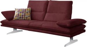 W.SCHILLIG 2,5-Sitzer "broadway Designsofa mit hohem Sitzkomfort", Sitztiefenverstellung, Kopfteil- & Seitenteilverstellung, Breite 236cm