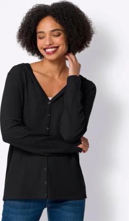 heine Kapuzenstrickjacke