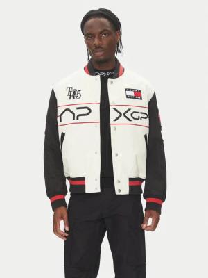 Tommy Hilfiger Bomberjacke F1 Movie MW0MW41367 Écru Regular Fit