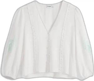 Damenbluse Desigual Hoja