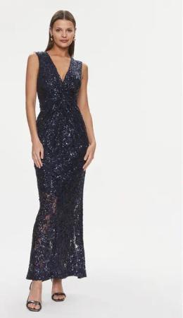 Rinascimento Abendkleid CFC0117530003 Dunkelblau Slim Fit