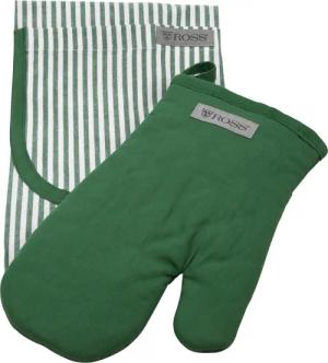 ROSS Grillhandschuhe "Exclusiv", (Set, 2 tlg.), inkl. Latzschürze, 100% Baumwolle