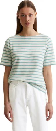 Marc OPolo T-Shirt, geringelt, U-Boot-Ausschnitt, gerade schnitten