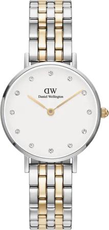 Daniel Wellington DW Uhr Petite Lumine 5-link two-tone 28mm Silver