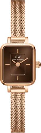 Daniel Wellington DW Uhr Quadro Mini Melrose Amber 15.4x18.2mm Rose Gold
