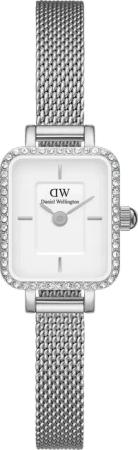 Daniel Wellington DW Uhr Quadro Mini Lumine Bezel Silver 15.4x18.2mm