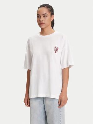 Pieces T-Shirt Tobster 17160811 Weiß Oversize