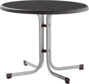 Sieger Boulevardtisch anthrazit Stahl H/D: ca. 72x86 cm