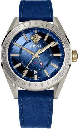 Versace VEAFA0124 Herrenuhr V-Code GMT 42mm 5ATM