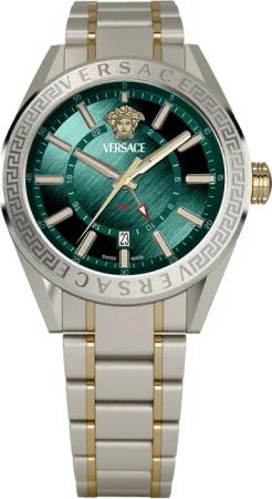 Versace VEAFA0524 Herrenuhr V-Code GMT 42mm 5ATM