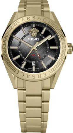 Versace VEAFA0724 Herrenuhr V-Code GMT 42mm 5ATM
