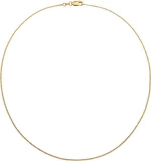 Elli Halsketten - Halskette Panzerkette Basic Klassik 375er Gelbgold - Gr. unisize - in Gold - für Damen