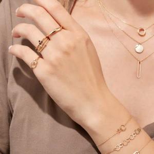 Jackie Gold Ring - Lido 585 Gold Ring - Gr. 56 - in Gold - für Damen