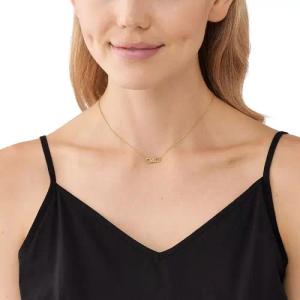 Michael Kors Halskette - Michael Kors 14K Gold-Plated Sterling Silver Empir - Gr. unisize - in Gold - für Damen