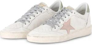 Golden Goose Low-Top Sneaker - Sneaker Ball Star im Used Look - Gr. 40 (EU) - in Weiß - für Damen