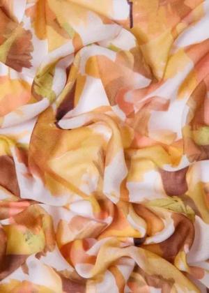 Paul Smith Handschuhe - Chech print feuilles blanc jaune Paul Smith Femme - Gr. ONE SIZE - in Bunt - für Damen