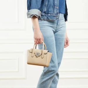 Lauren Ralph Lauren Satchels - Tnnr Sm Schl-Satchel-Small - Gr. unisize - in Beige - für Damen
