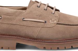Heinrich Dinkelacker Slipper & Pantoletten - Bootsschuh Miami Plain V - Gr. 45_5 - in Beige - für Damen