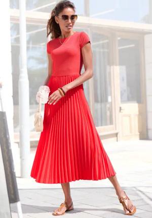 LASCANA Midikleid Damen rot Gr.40