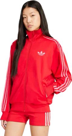 Adidas Classic Damen Jacken - Rot - Größe: 42 - Baumwoll-Jersey - Foot Locker