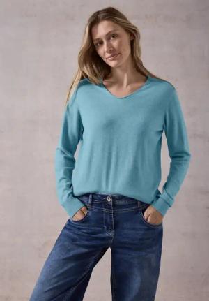 Cecil Damen Pullover in Blau, Gr: S