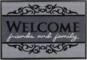 ASTRA Fußmatte "Homelike 004, Welcome", rechteckig, 7 mm Höhe, Schmutzfangmatte, mit Spruch, waschbar, In -und Outdoor geeignet