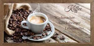 Bönninghoff Bild mit Rahmen, Kaffee-Kaffee Bilder-Getränke-Küche-Sprüche-Sprüche & Texte-Lebensmittel-Essen, (1 St.)
