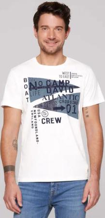 CAMP DAVID Rundhalsshirt, aus Baumwolle