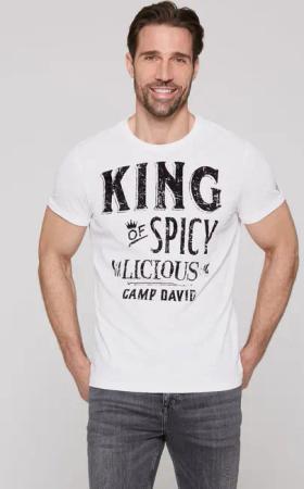 CAMP DAVID Rundhalsshirt, aus Baumwolle