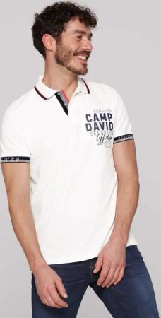 CAMP DAVID Poloshirt, mit Seitenschlitze