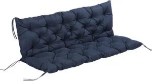 Outsunny Bankauflage blau Polyester B/H/L: ca. 150x8x98 cm