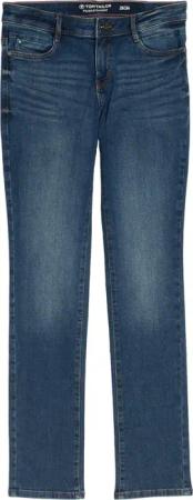 TOM TAILOR Damen TTLIVA STRAIGHT Jeans, blau, Uni, Gr. 28/30