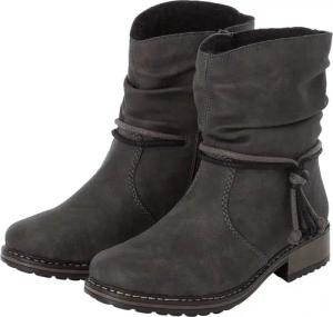 Rieker Winterstiefelette, mit Zierbänder am slouchy Schaft