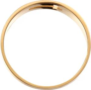 Kuzzoi Ringe - Ring Kreuz Cut Out Unisex 375 Gelbgold - Gr. 64 MM - in Gold - für Damen
