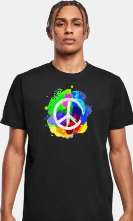 Merchcode Peace - Graffiti T-Shirt Round Neck