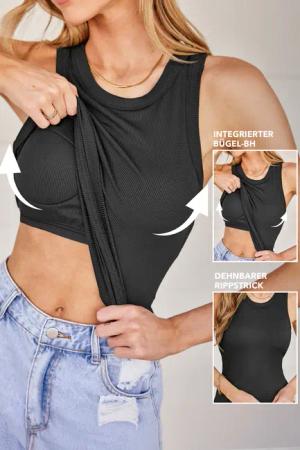 Schwarzes Ärmelloses Tanktop