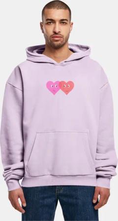 Merchcode Hugs & Love - Two Hearts Ultra Heavy Hoody