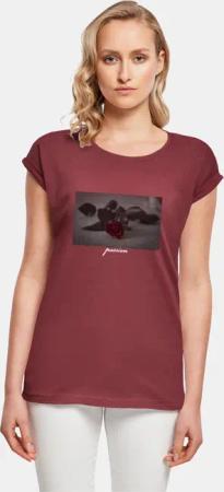 Mister Tee Ladies Passion Rose Extended Shoulder
