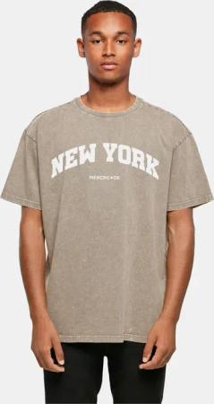 POD New York Wording - Acid Washed Oversize Tee