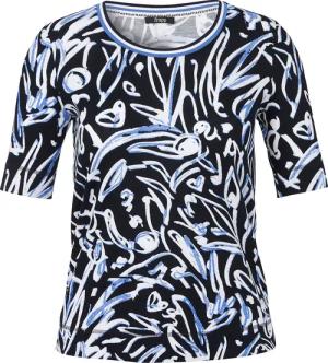 Softes Baumwoll-Stretch Print-Shirt Halbarm